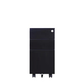 Mobile Pedestal 3 drawer - Black